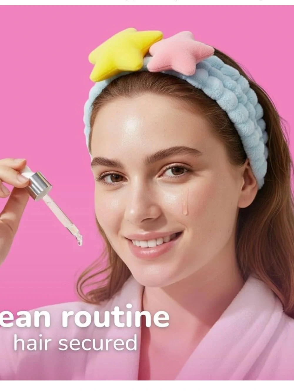 The Crème Shop x ONCH Teddy Headband - Spa Headband for Skincare and Makeup NEW